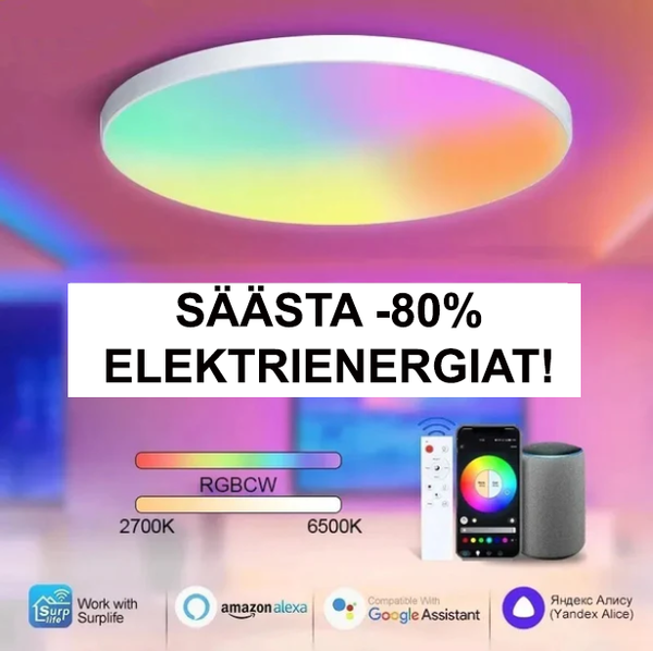 SmartLed™ Nutikas laelamp, mis säästab -80% energiat!