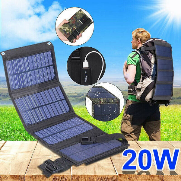 SolarPower™ Kokkuvolditav päikesepaneel USB-seadmete laadimiseks. Postikuluta!