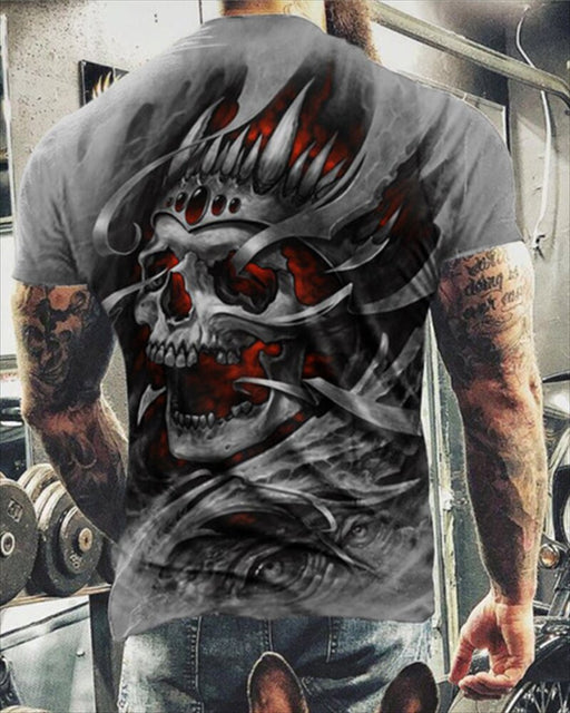 SkullHD™ 3D-pealuupiltidega T-särgid XXS-6XL